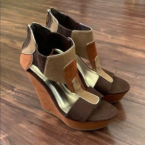 BAMBOO Shoes - NWOT bamboo heeled wedges BAMBOO Shoes - NWOT bamboo heeled wedges